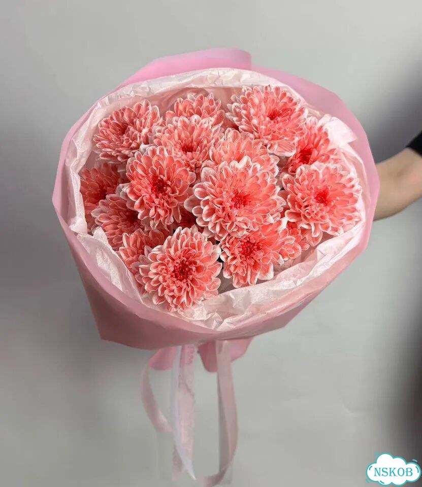 Букет из кустовых Хризантем фото 2