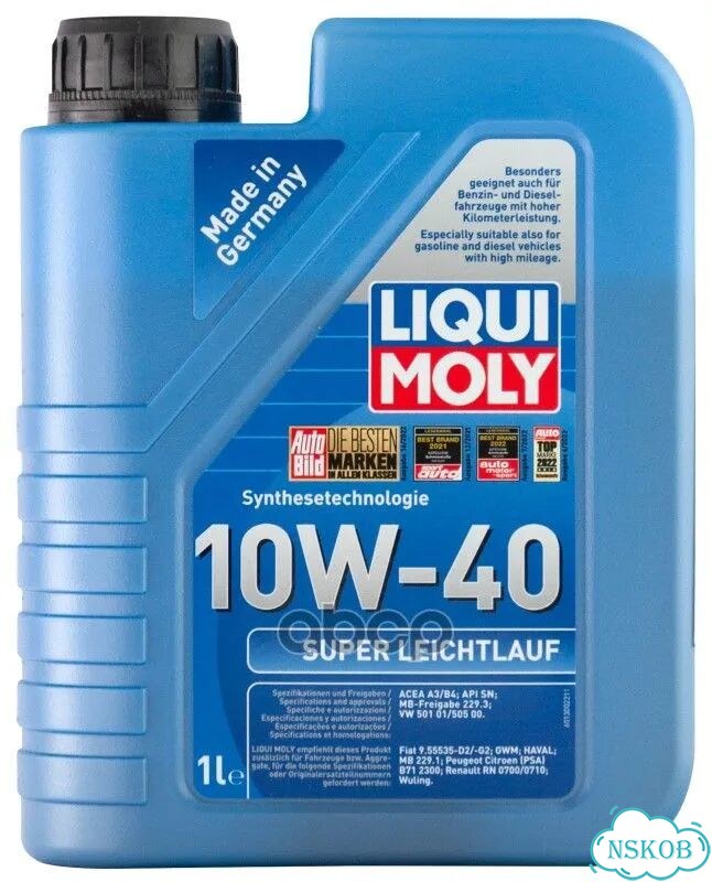 10W-40 Super Leichtlauf, API SL/CF, 1л фото 1