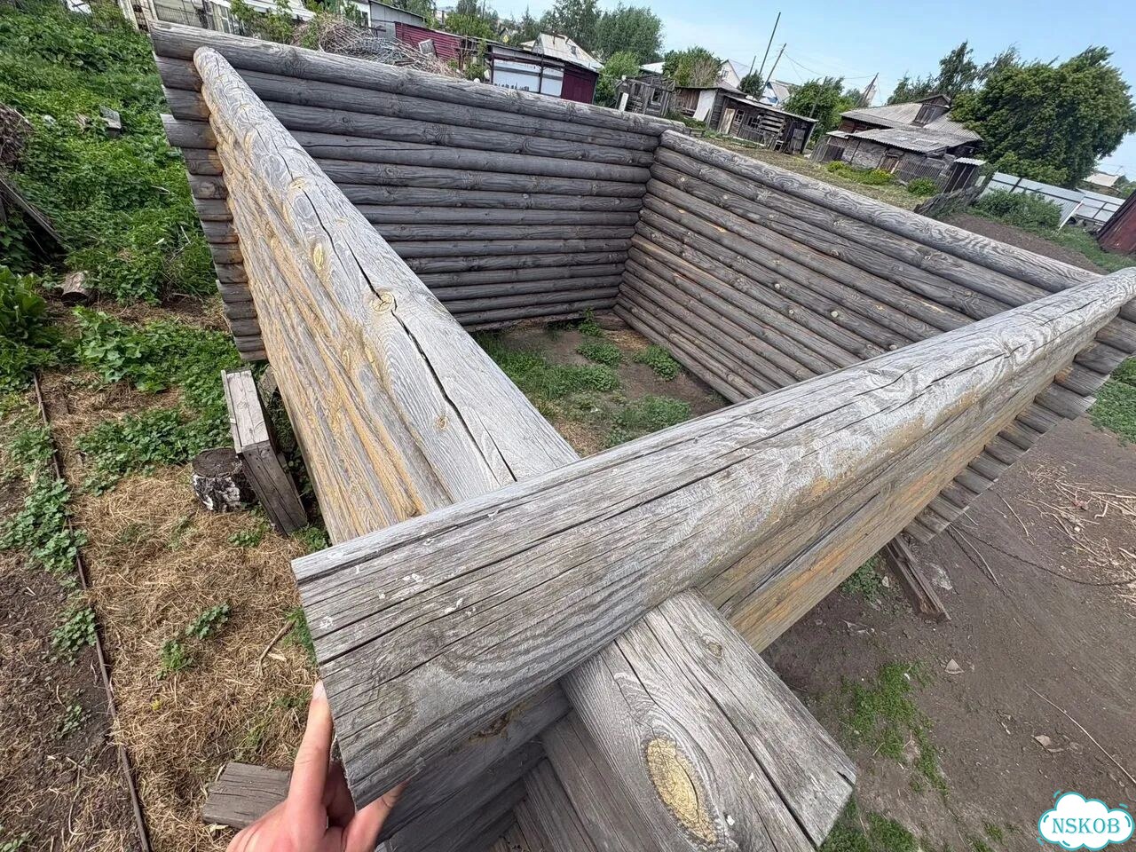 Продам короб для бани 4х4 из кругляка фото 1