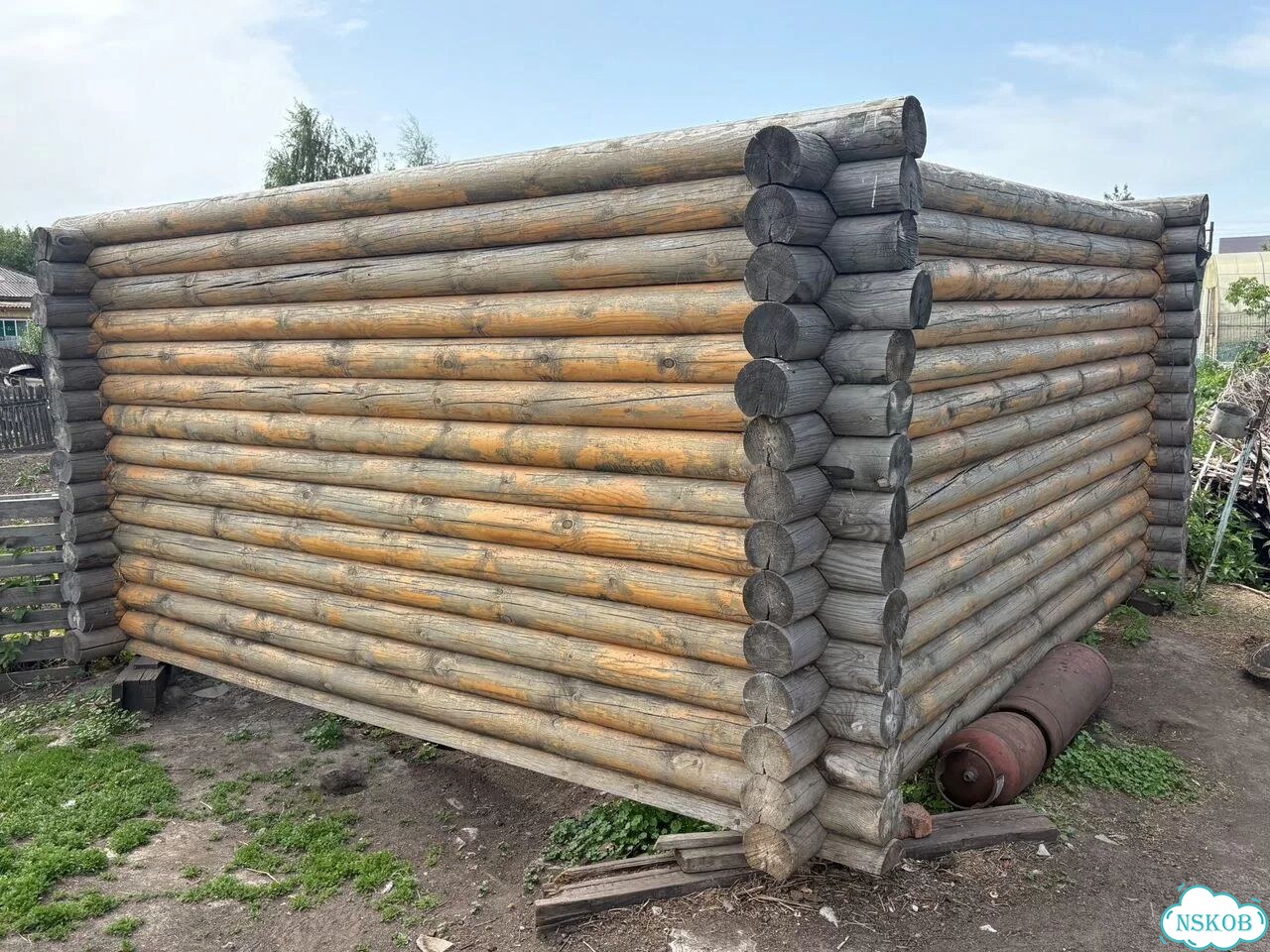 Продам короб для бани 4х4 из кругляка фото 3