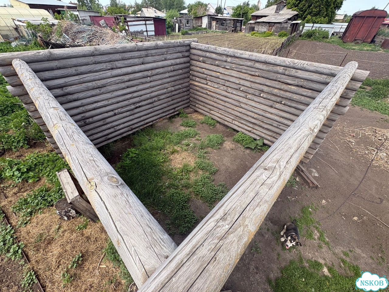 Продам короб для бани 4х4 из кругляка фото 4
