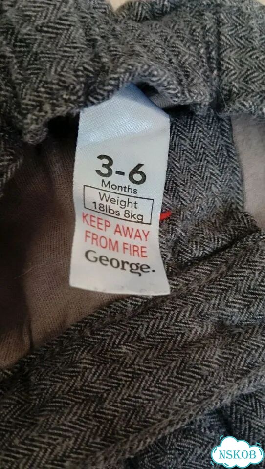 Штаны George 3-6 месяцев 62-68 см фото 2