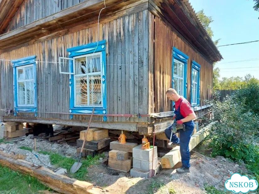 Подъём домов, замена венцов, ремонт фундамента фото 2