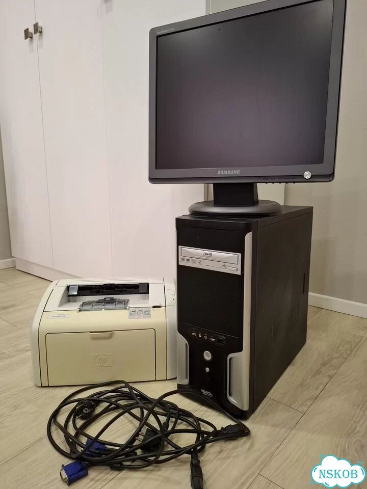Монитор Samsung GH19SP, принтер HP LaserJet 1018 фото 1