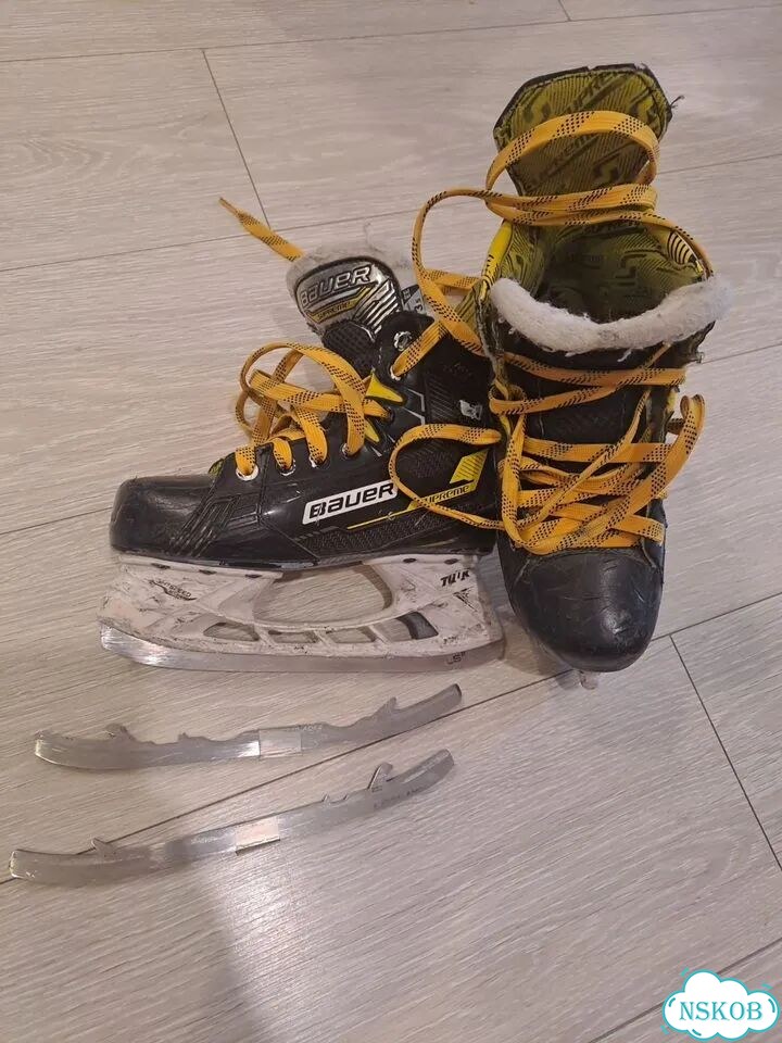 Хоккейные коньки bauer фото 2