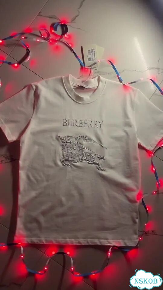 Футболка burberry вышитый логотип фото 1