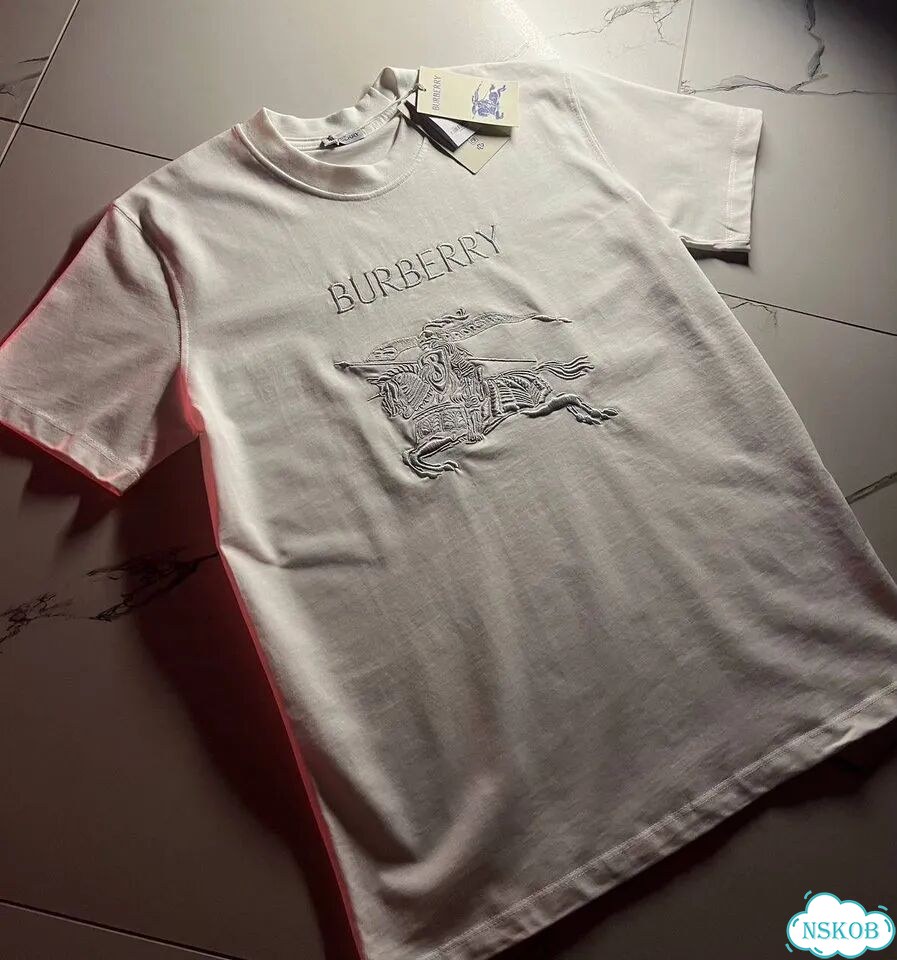 Футболка burberry вышитый логотип фото 4