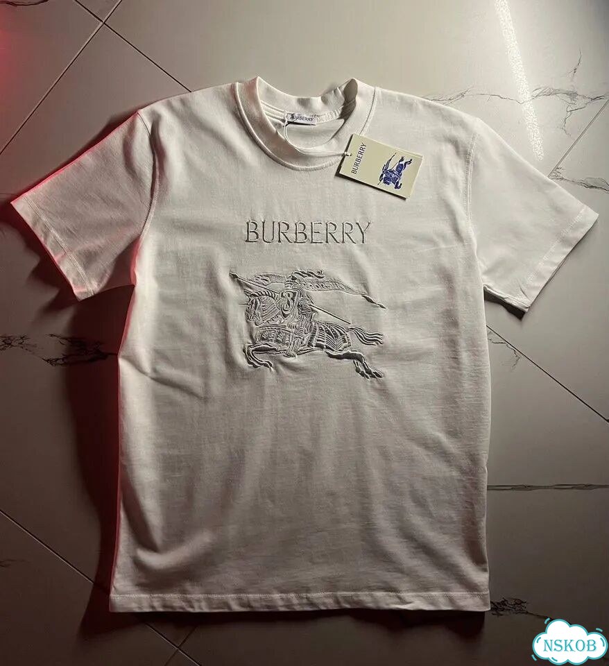 Футболка burberry вышитый логотип фото 7