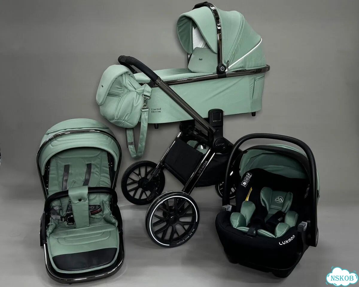 Коляска Luxmom 3 в 1 модель 777 фото 1