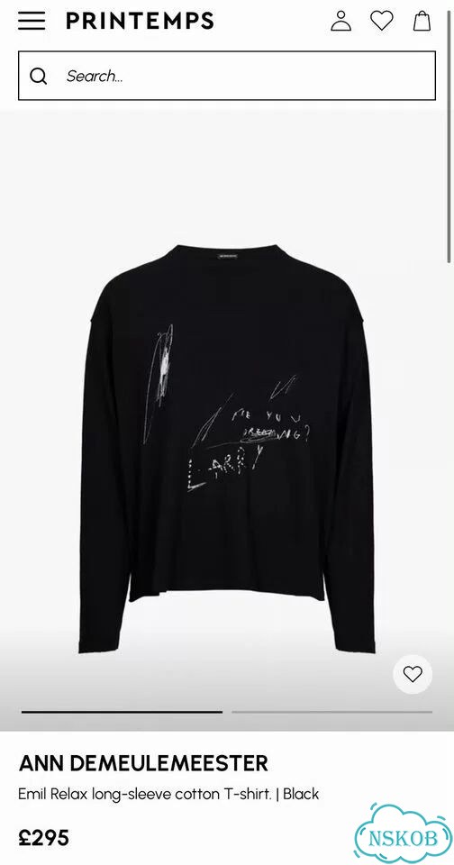 Ann Demeulemeester Are You Dreaming Longsleeve фото 6