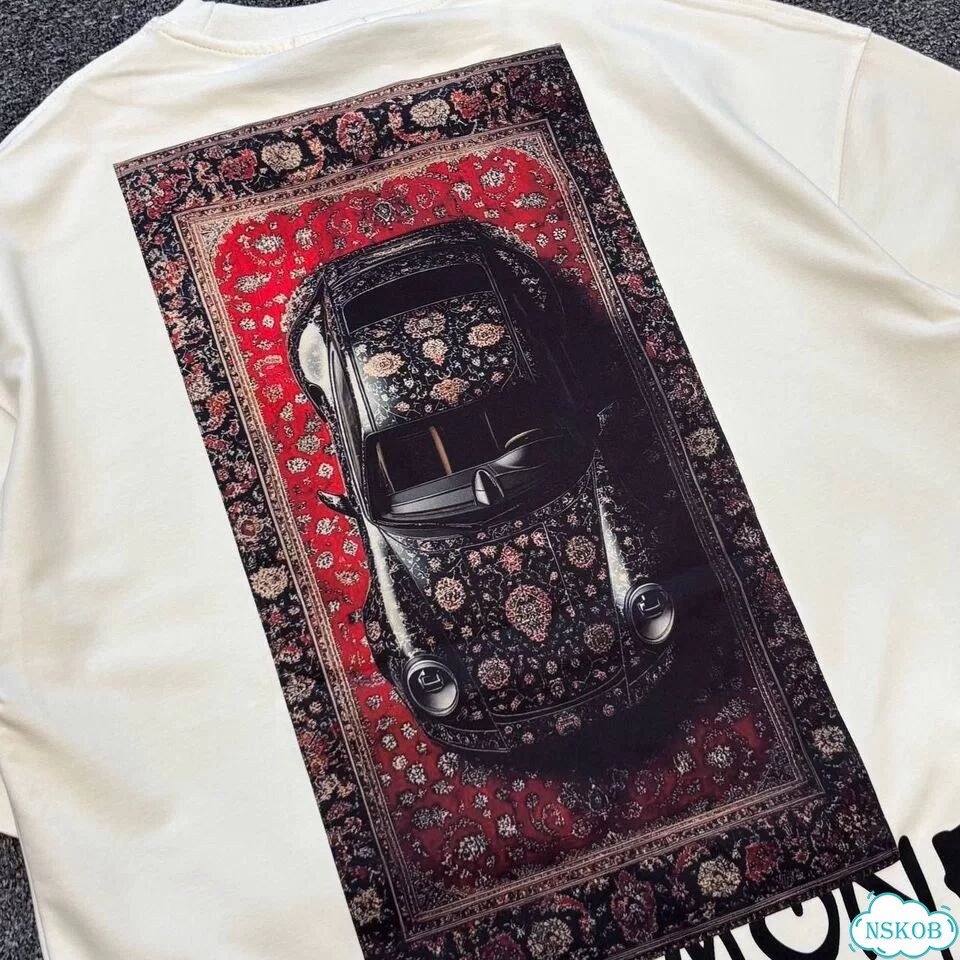 Футболка need money for porsche oversize унисекс фото 5