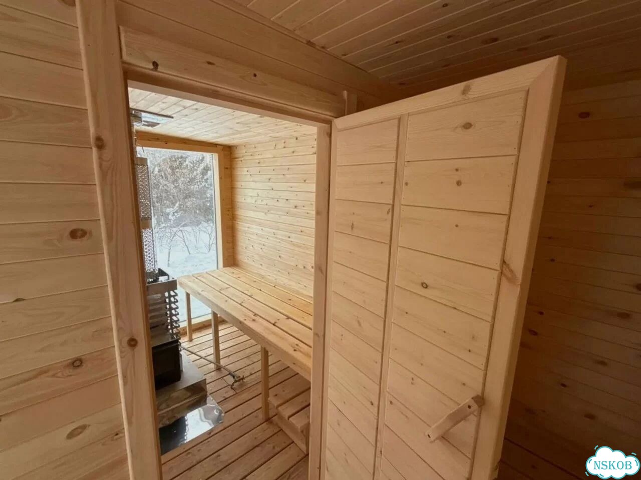 Каркасная баня с комнатой отдыха фото 8