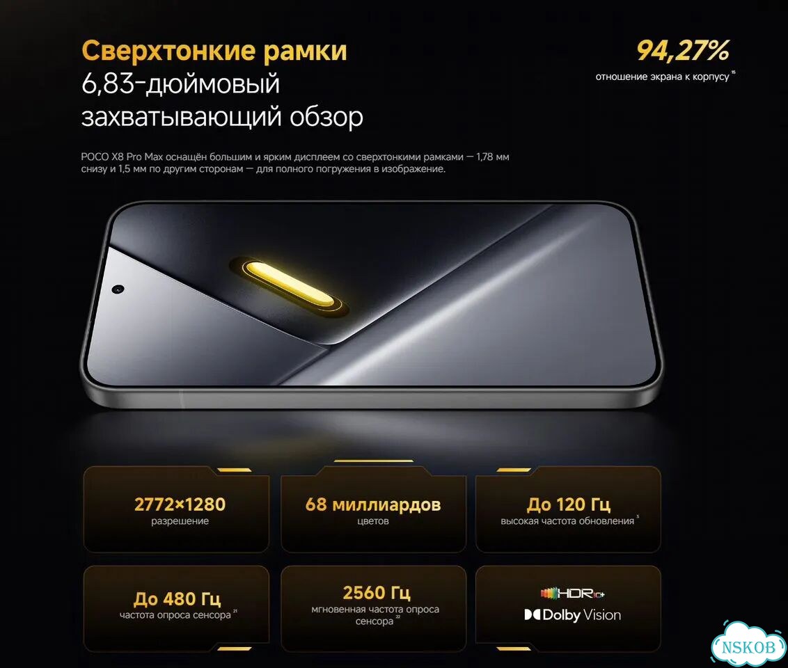 Xiaomi Poco X8 Pro Max, 12/512 ГБ, SIM + eSIM фото 3