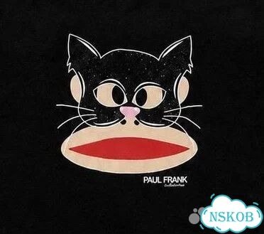 Футболка женская Paul frаnk черная кошка фото 2