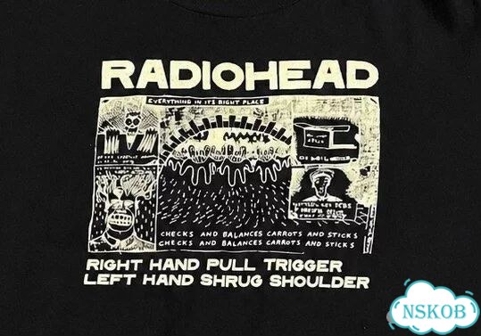 Футболка Radiohead черная фото 2