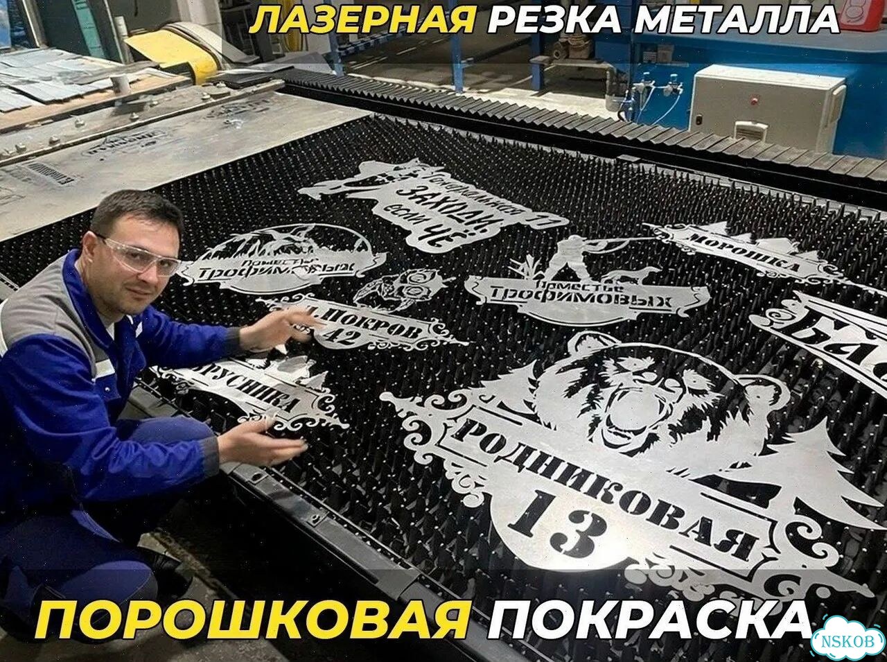 Стильная табличка на дом по фото животного, металл фото 6