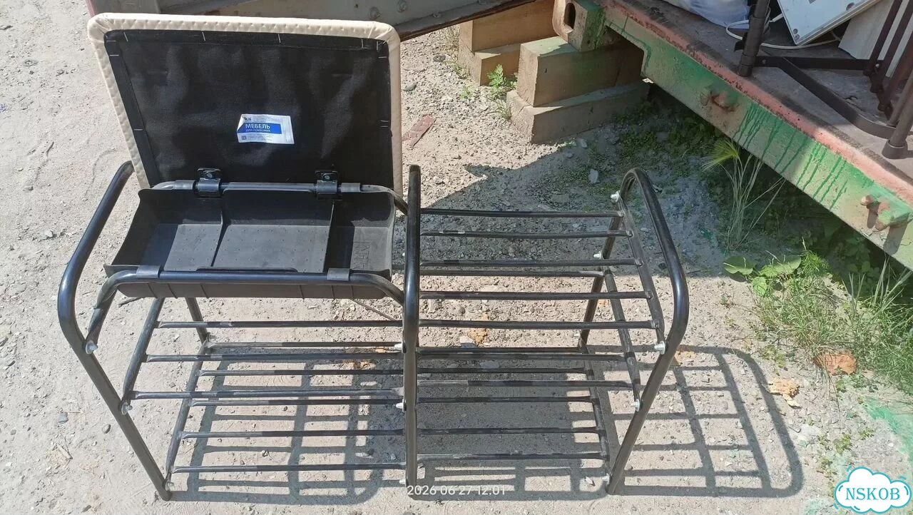Обувница в прихожую металлическая бу фото 2