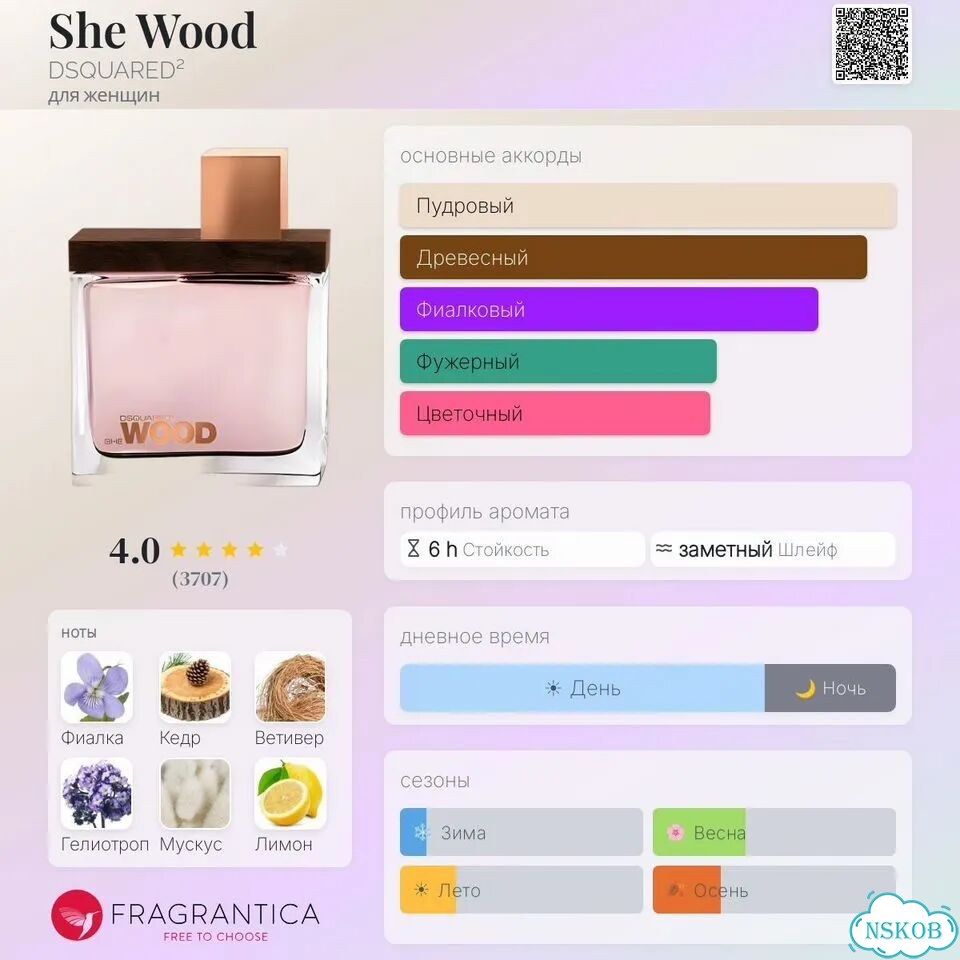 She Wood dsquared² парфюмерная вода фото 3