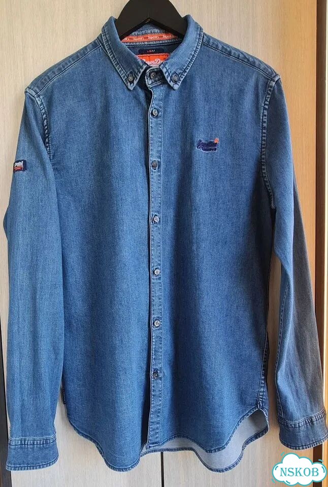 Джинсовая рубашка Superdry Vintage Оригинал(L) фото 3