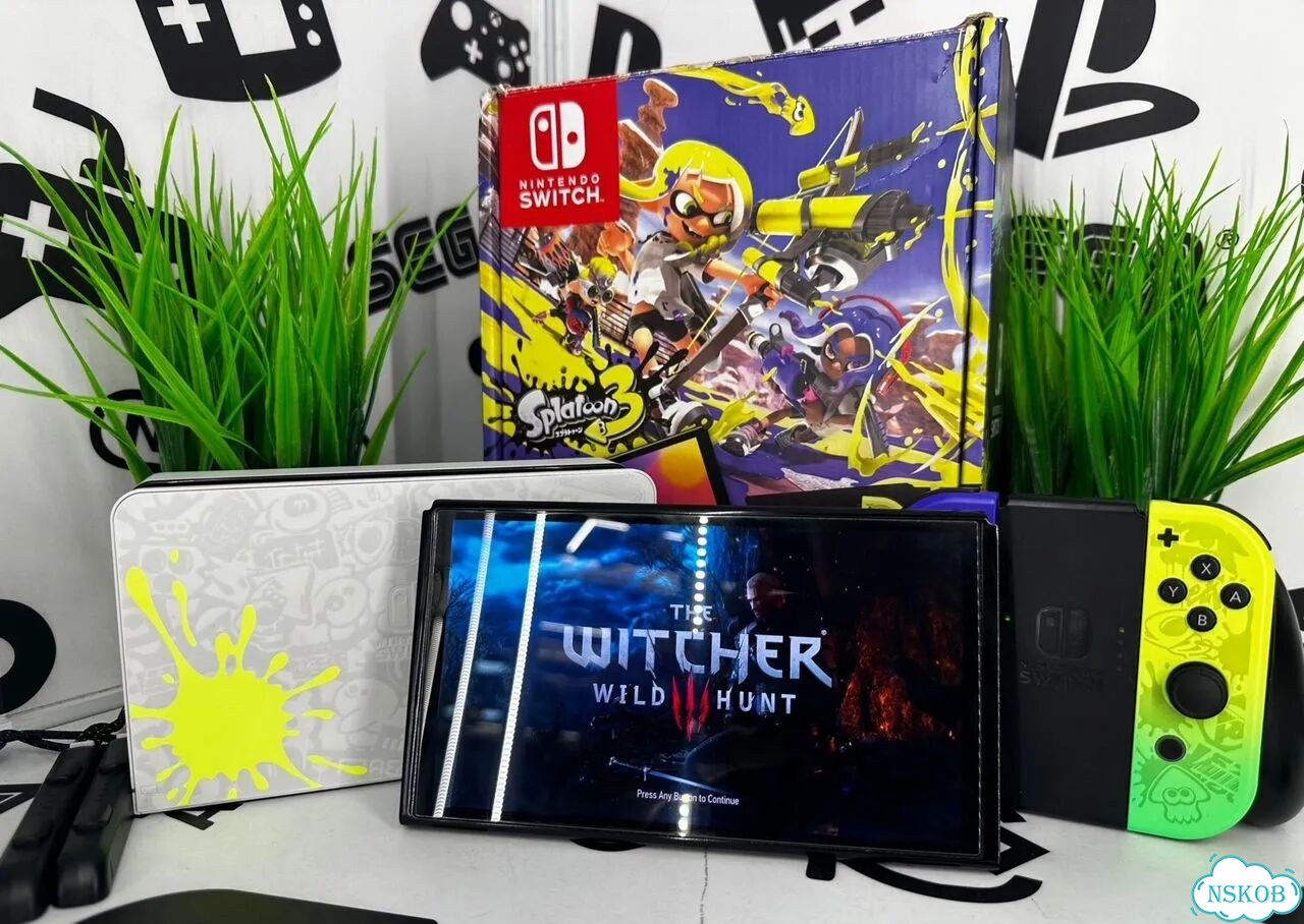 Nintendo switch Oled splatoon Б/У фото 1