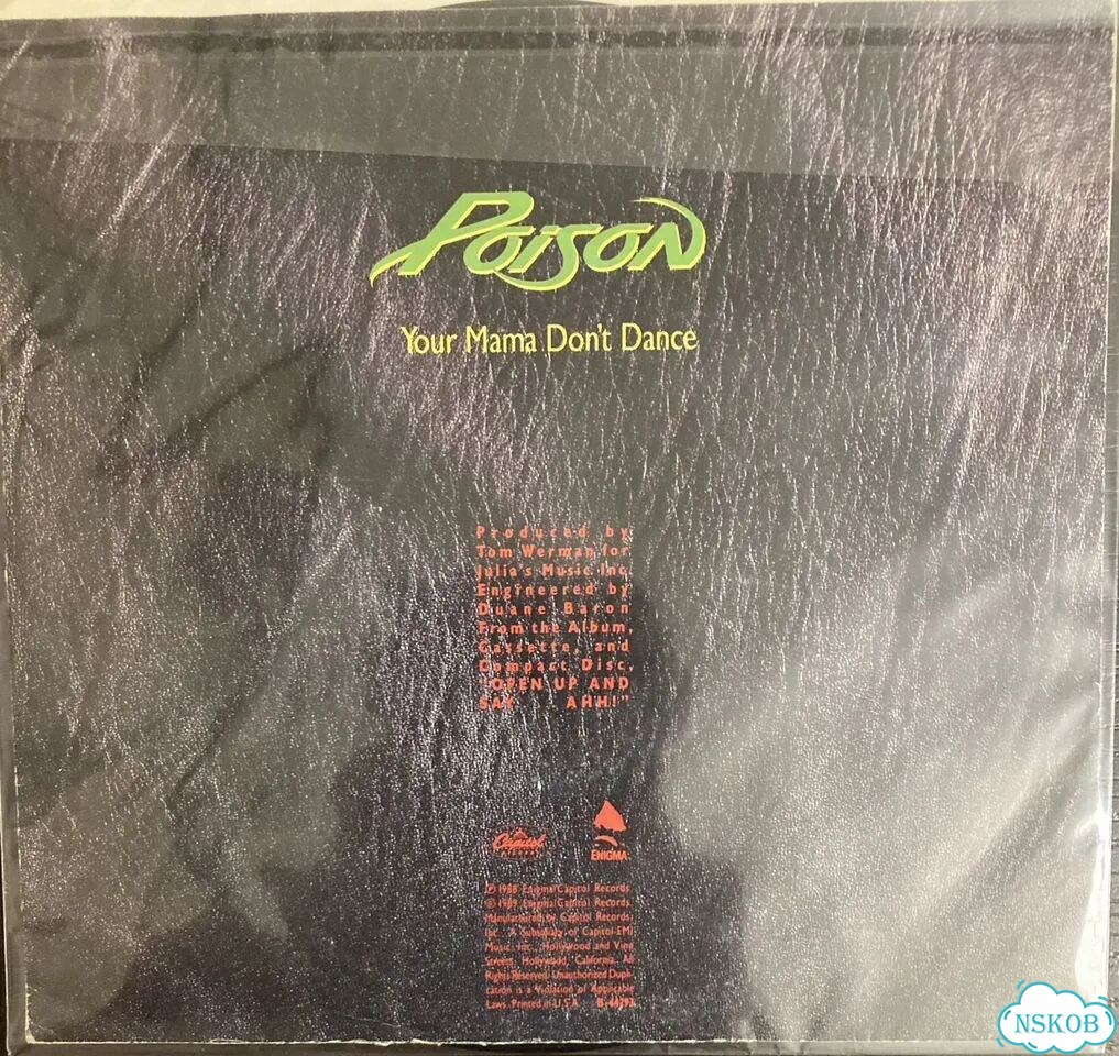 Винил Poison-Your Mama Don't Dance Оригинал Редкий фото 2