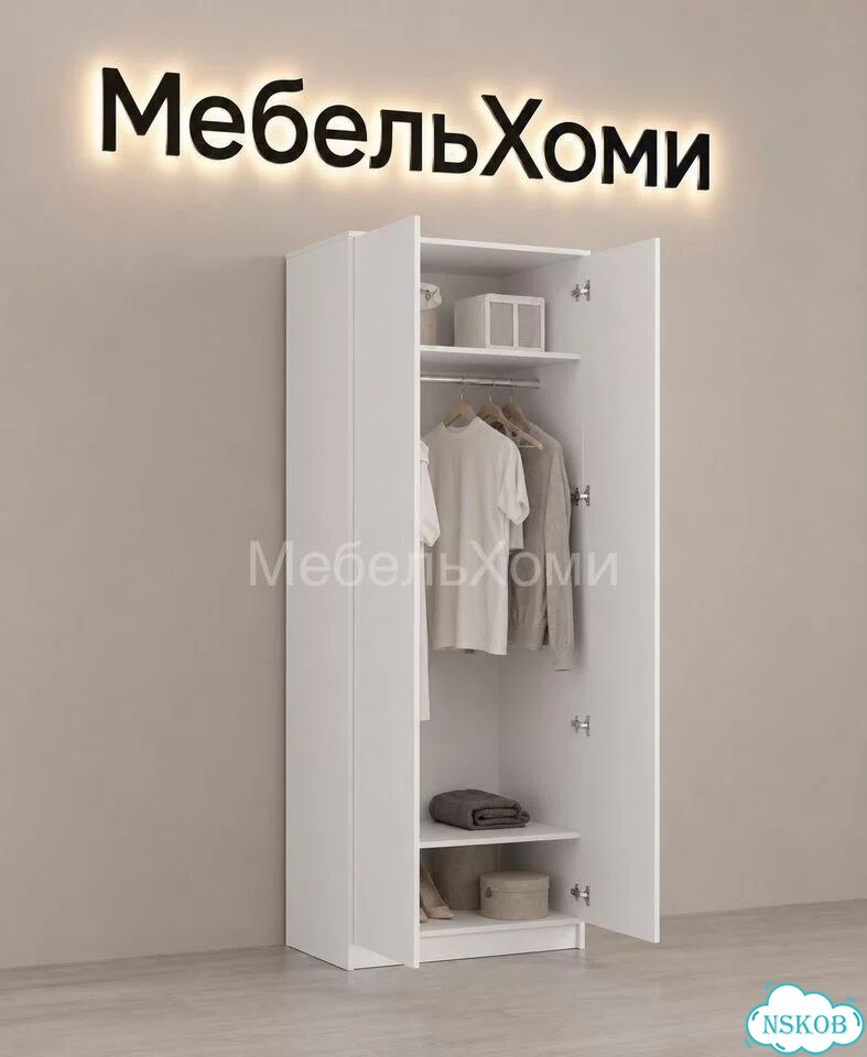 Шкаф распашной двухстворчатый фото 3