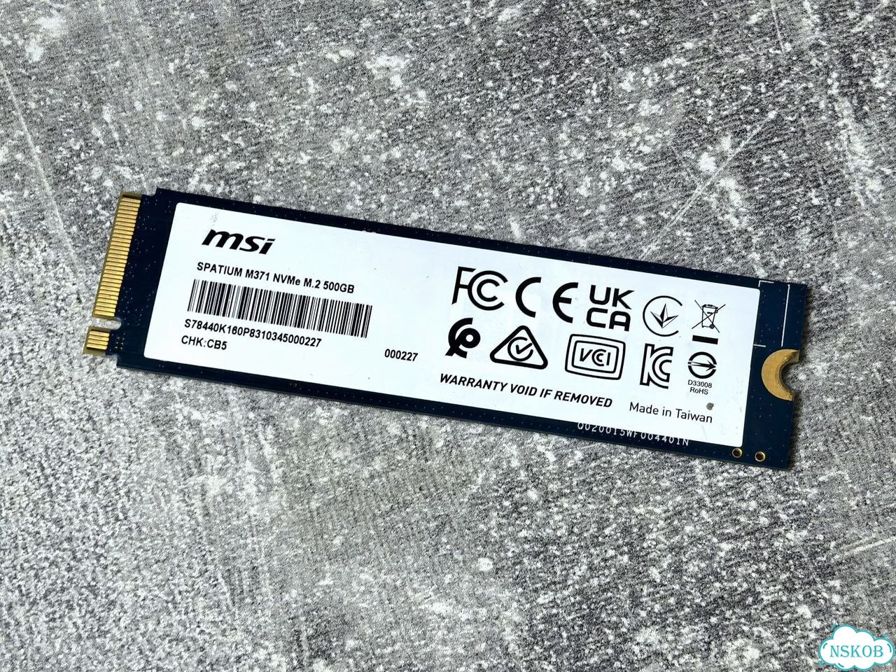 SSD M.2 MSI Spatium M371 500GB фото 2