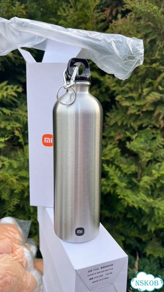 Бутылка спортивная алюминиевая Xiaomi Сяоми 750 мл фото 1