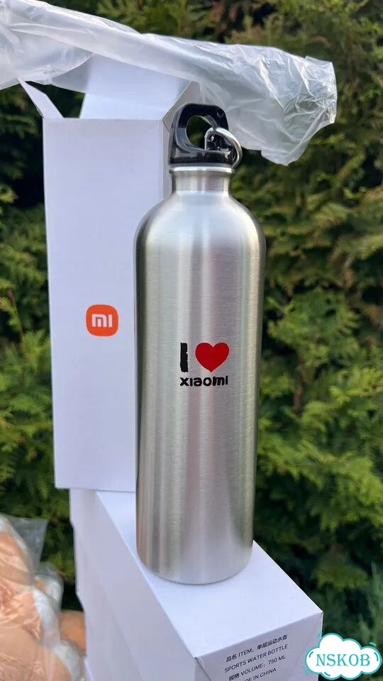 Бутылка спортивная алюминиевая Xiaomi Сяоми 750 мл фото 3