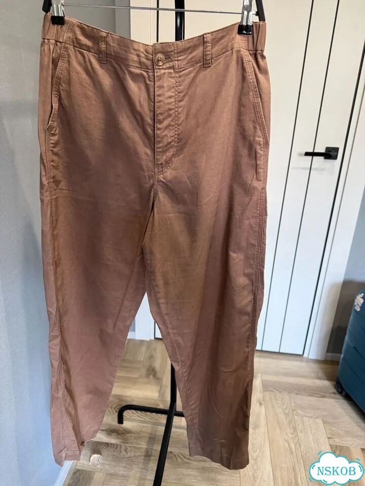 Женские льняные брюки uniqlo, М фото 1