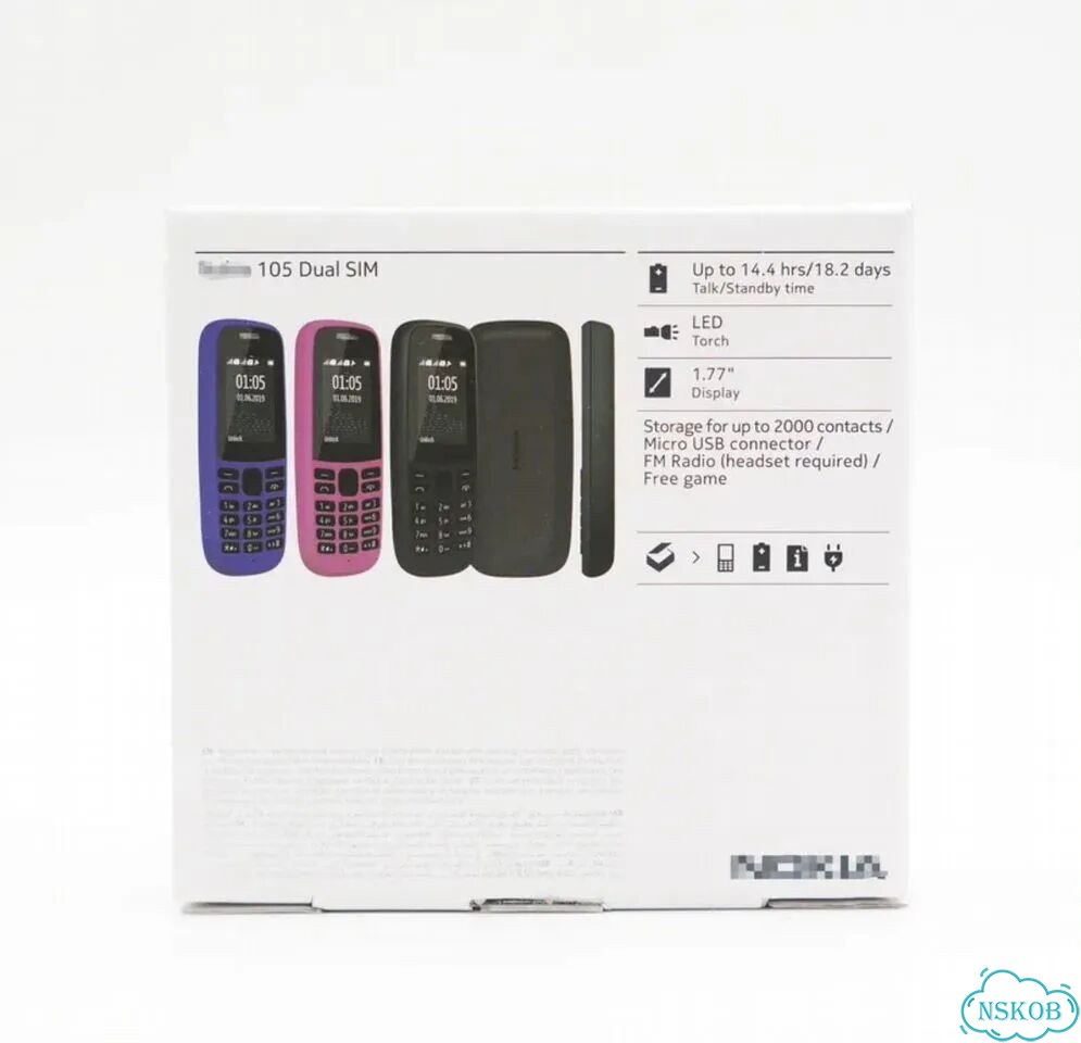 Nokia 105 Dual sim (2017), 2 SIM фото 1