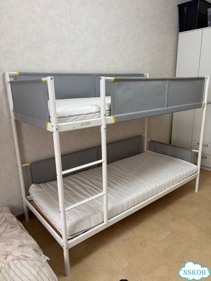 Двухъярусная кровать IKEA vitval + матрасы IKEA фото 4