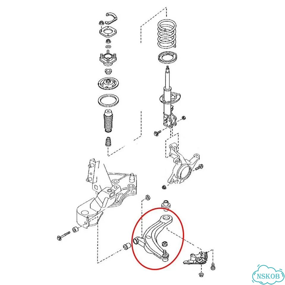 Рычаг mazda MPV LW5W 2,5L GY-DE фото 1