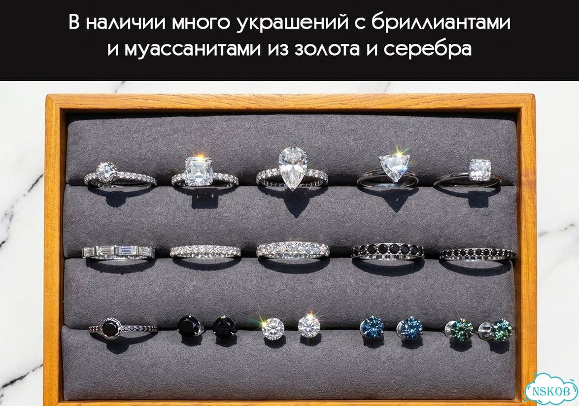 Золотые серьги с черными муассанитами 2 карата фото 8