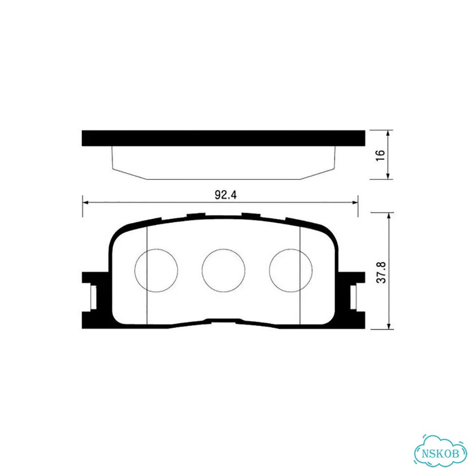 Колодки тормозные toyota caldina ST246W 2,0L 3S-GTE фото 1