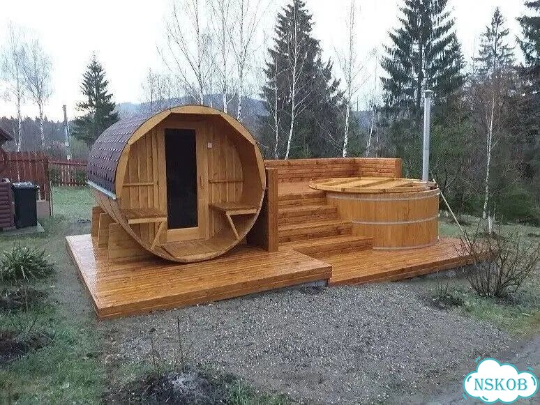 Баня бочка 3 метра фото 3