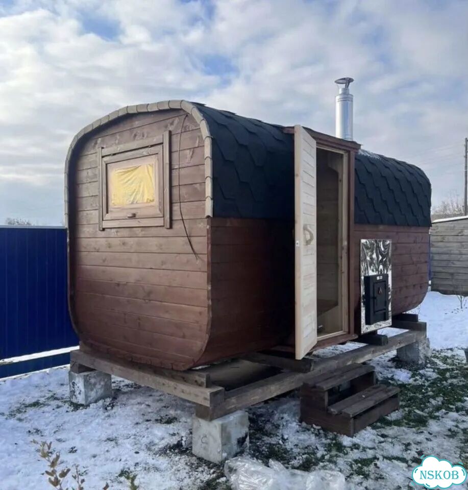 Баня бочка 3 метра фото 9