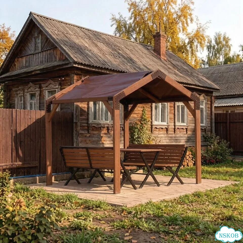 Садовая беседка фото 3