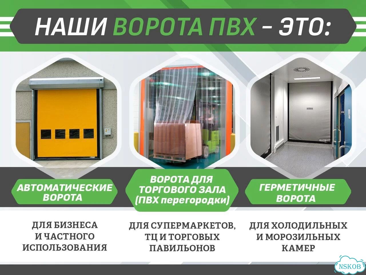 Скоростные пвх ворота для производства фото 3