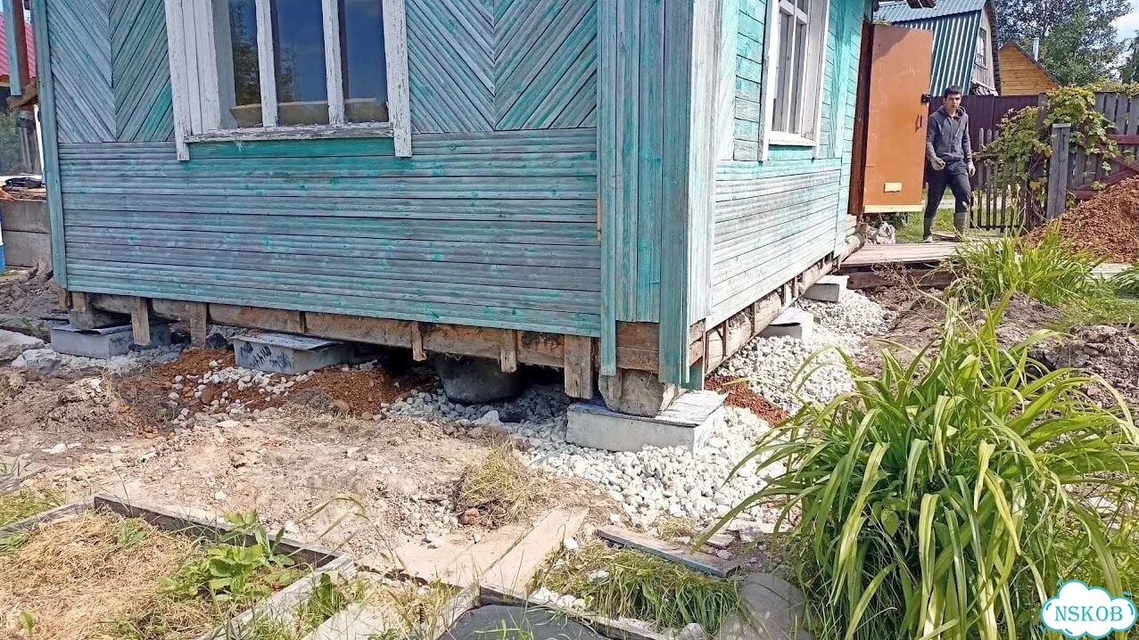 Подъём домов, замена венцов, ремонт фундамента фото 4