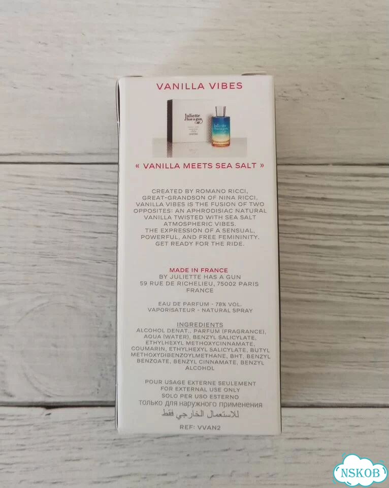 Пробник Vanilla Vibes Juliette Has A Gun 1,7мл фото 3