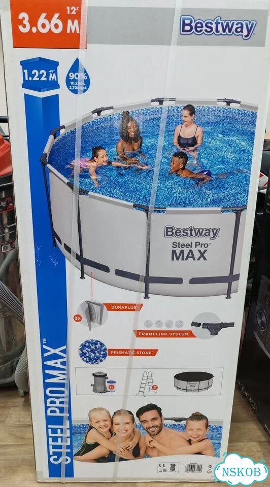 Каркасный бассейн Bestway Steel Pro Max 56420 фото 1