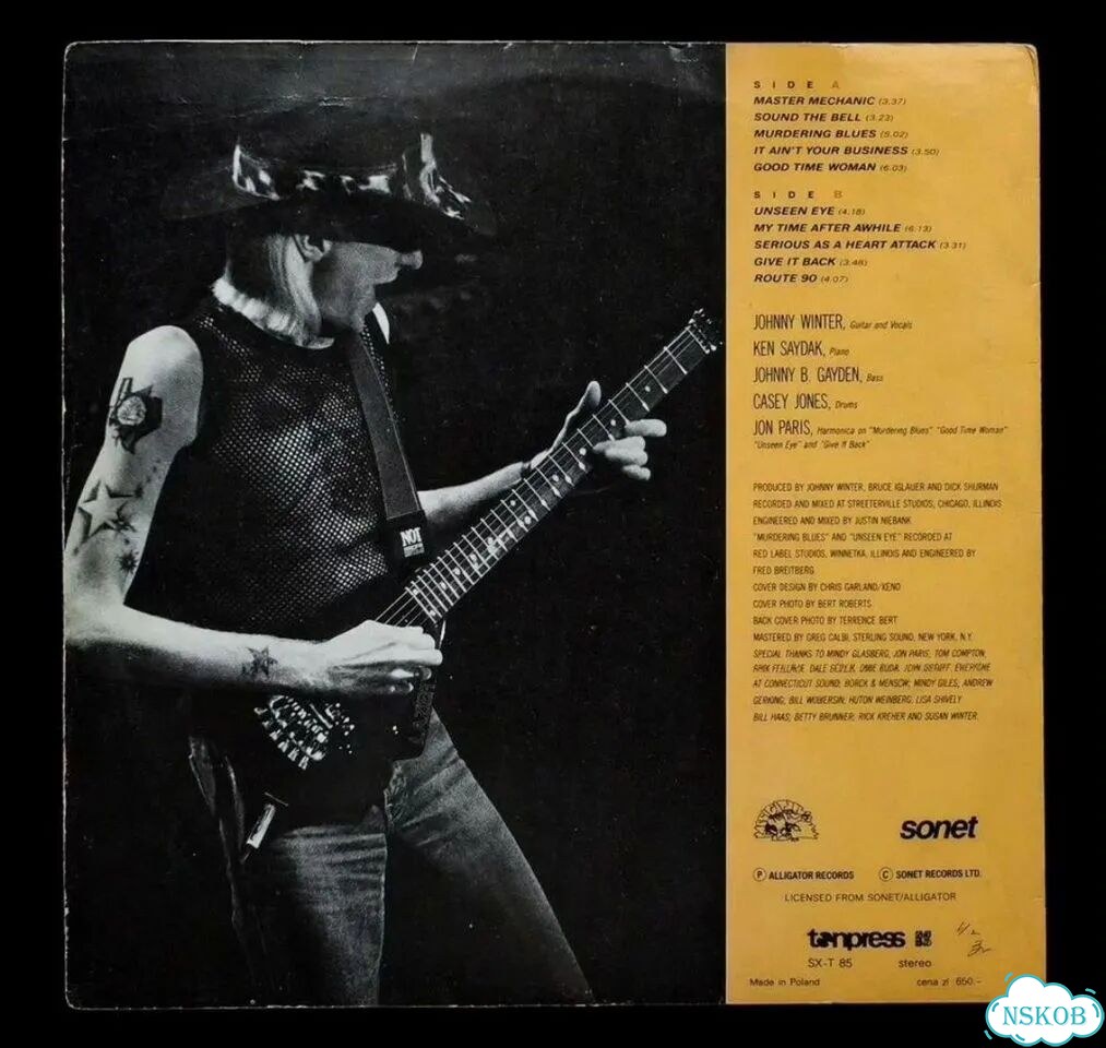 Виниловые пластинки Johnny Winter Serious Business фото 2