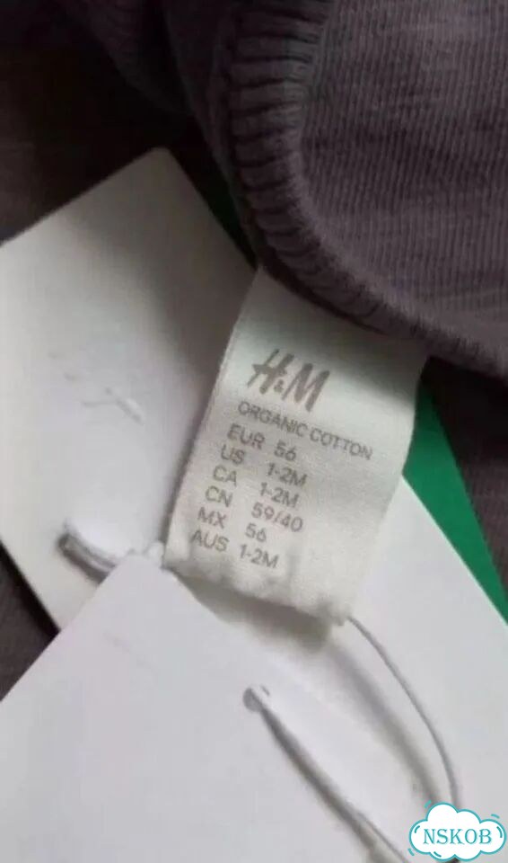 Новый комбинезон ромпер 56 H&M оригинал фото 3
