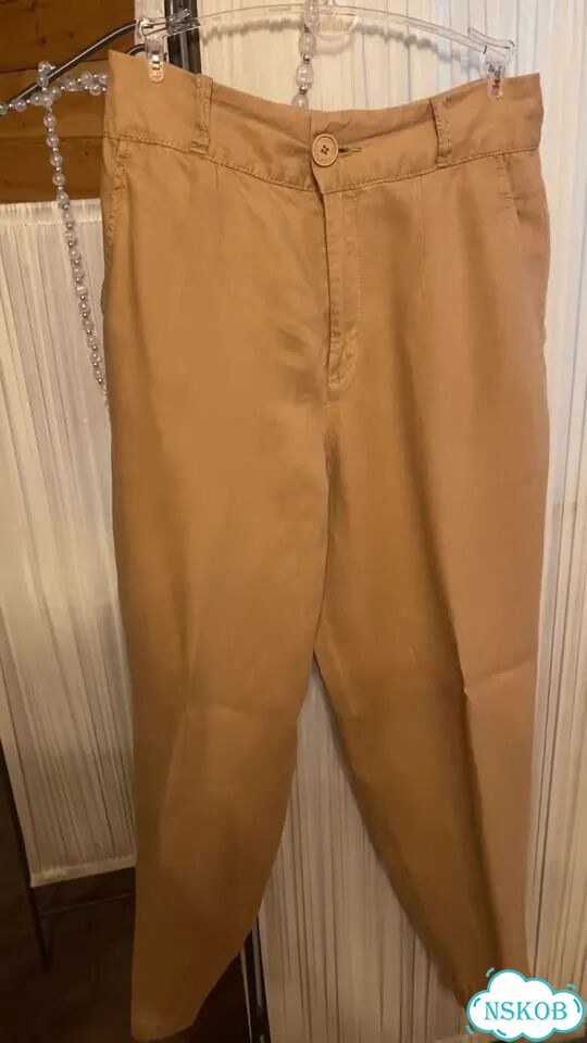 Льняные брюки benetton xs фото 1