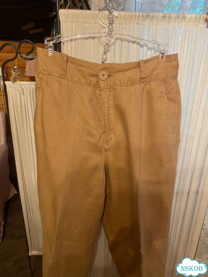 Льняные брюки benetton xs фото 3