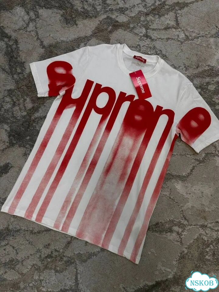 Футболка Supreme blurred logo (в наличии S-XL) фото 2
