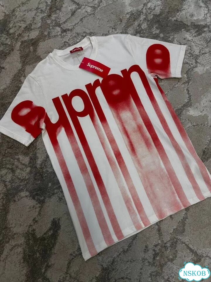 Футболка Supreme blurred logo (в наличии S-XL) фото 3