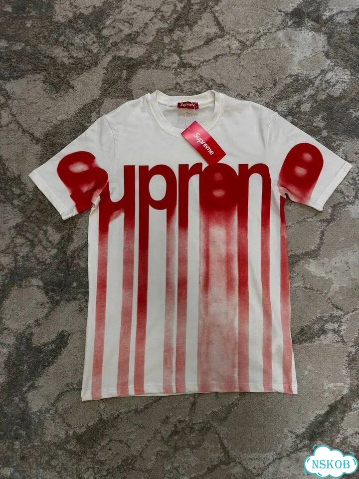 Футболка Supreme blurred logo (в наличии S-XL) фото 4