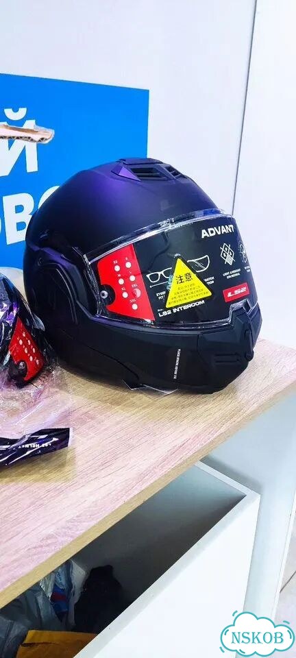 LS2 helmets FF906 Мотошлем матовый черный фото 7